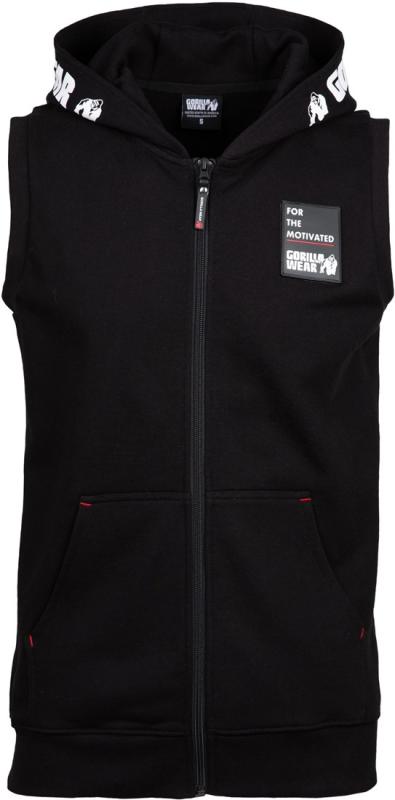 Gorilla Wear Безрукавка Milwaukee S/L Zipped Hoodie Black