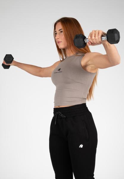 Gorilla Wear Женская Безрукавка Livonia Crop Top - Beige