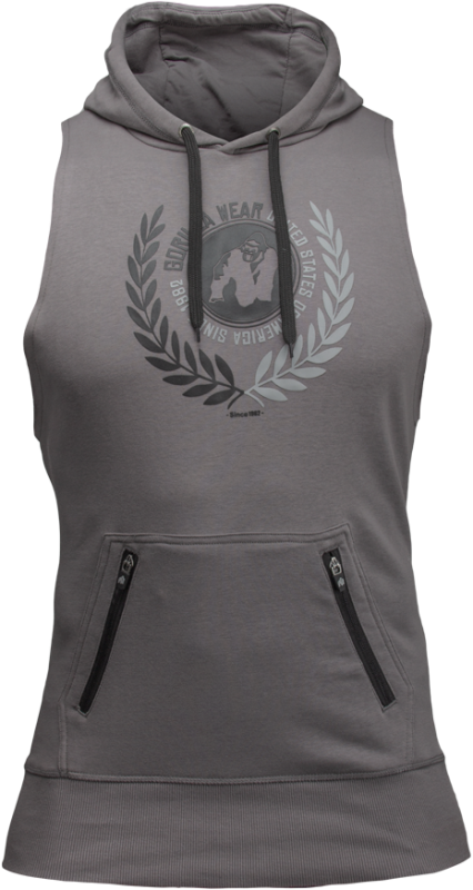 Gorilla Wear Безрукавка Manti Sleeveless Hoodie Gray 