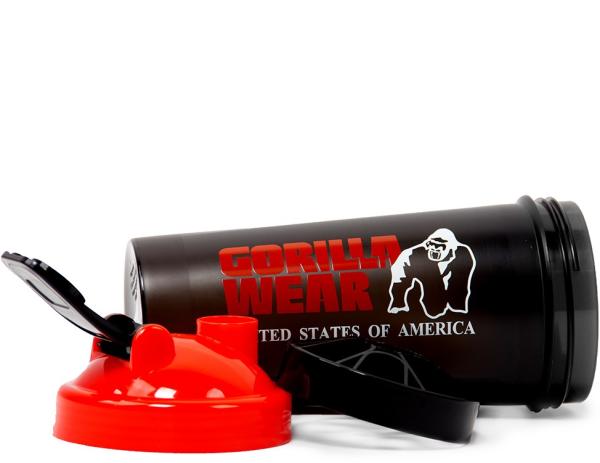 Gorilla Wear Шейкер Shaker XXL - Black/Red 1000 ml