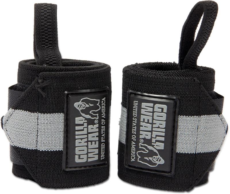 Gorilla Wear Бинты кистевые Wrist Wraps Ultra Black/Gray