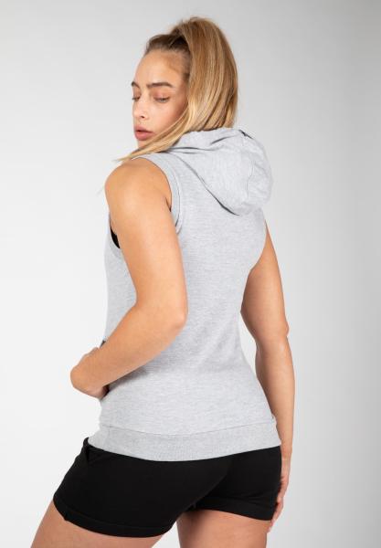 Gorilla Wear Женская Безрукавка Selma Sleeveless Hoodie Gray