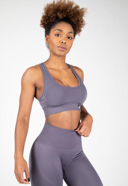 Gorilla Wear Женская Бра Yava Seamless Sports Bra Gray