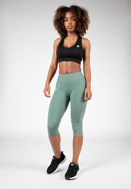 Gorilla Wear Женские леггинсы Monroe Cropped Leggings Green