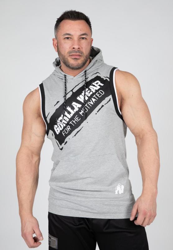 Gorilla Wear Безрукавка Loretto Hooded Tank Top Gray Melange