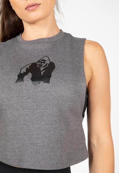 Gorilla Wear Женская Майка Addison Drop Armhole Tank Top - Gray
