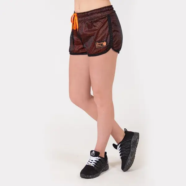 Gorilla Wear Женские шорты Madison Reversible Short Black/N-Orange