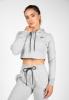 Gorilla Wear Женская кофта Pixley Crop Top Hoodie Gray