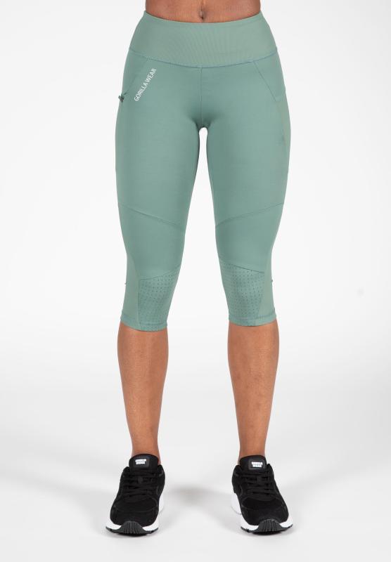 Gorilla Wear Женские леггинсы Monroe Cropped Leggings Green
