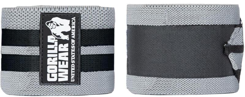 Gorilla Wear Бинты коленные Knee Wraps Gray/Black 200 см