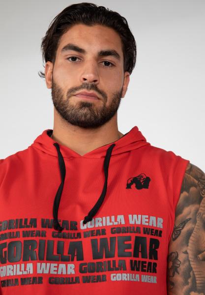 Gorilla Wear Безрукавка Melbourne Sleeveless Hooded T-shirt Red