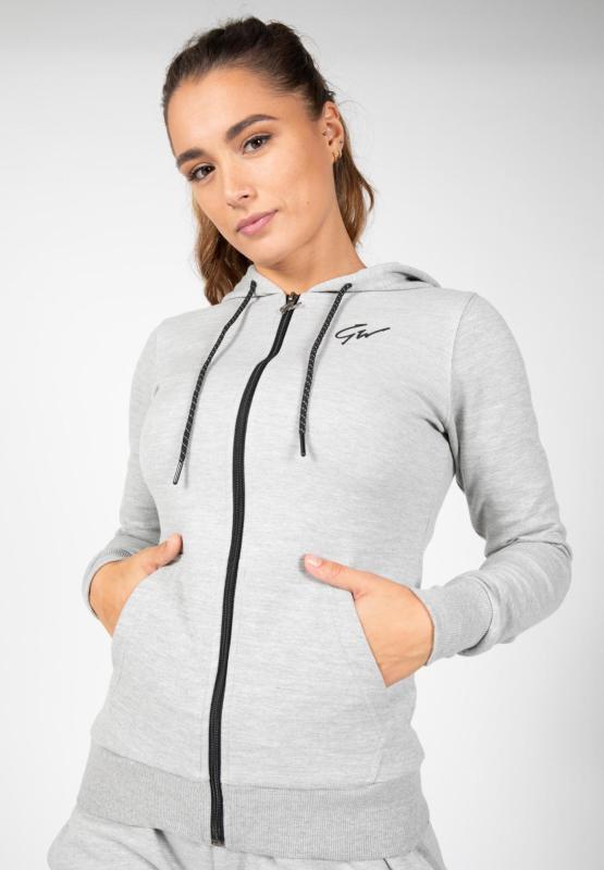 Gorilla Wear Женская кофта Pixley Zipped Hoodie Gray