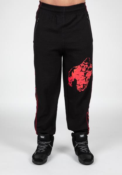 Gorilla Wear Штаны Buffalo Old School Workout Pants Black/Red