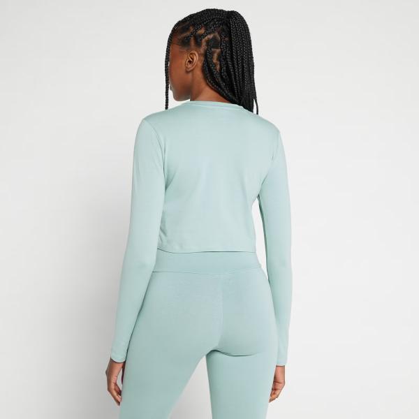 MyProtein Укороченный женский лонгслив MP Essential Body Fit Ice Blue