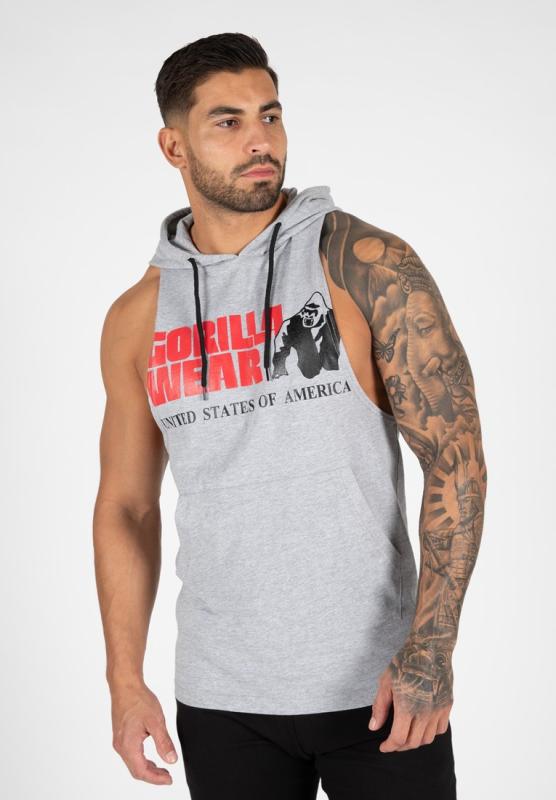 Gorilla Wear Безрукавка Rogers Hooded Tank Top  Gray Melange